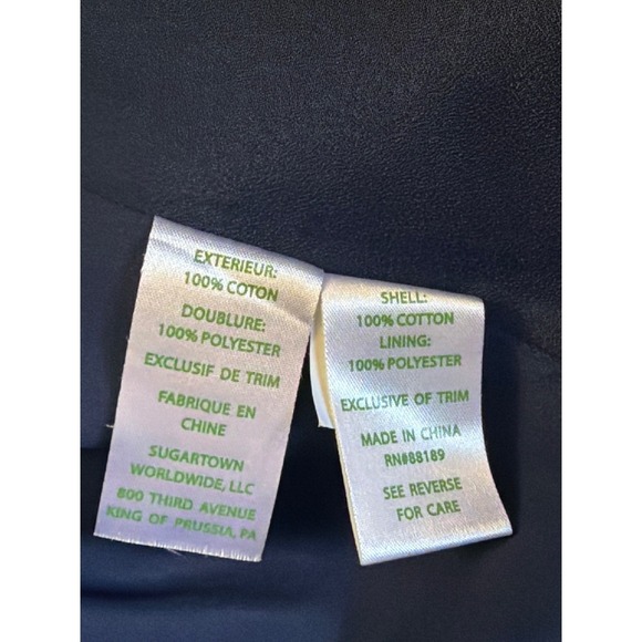 Lilly Pulitzer Navy Blue Strapless Gold Embroidered Cocktail Dress Size 6 - Picture 6 of 10